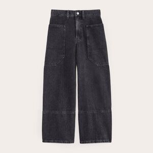 Everlane Women's Way-High® Gardener Cropped Jean in Washed Black, Size 26